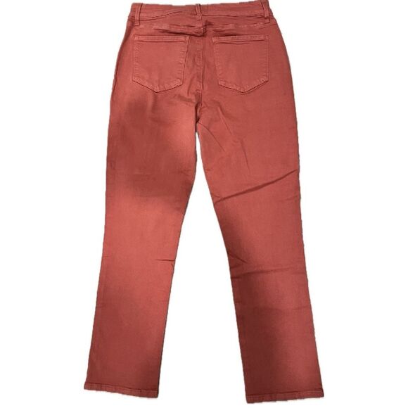 NWT Pistola High Rise Button Fly Straight Leg Denim Jeans Red Rock Size 28 - Picture 2 of 8